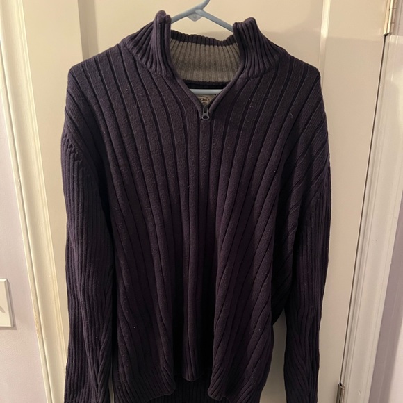 XL blue quarter zip sweater - Picture 1 of 1